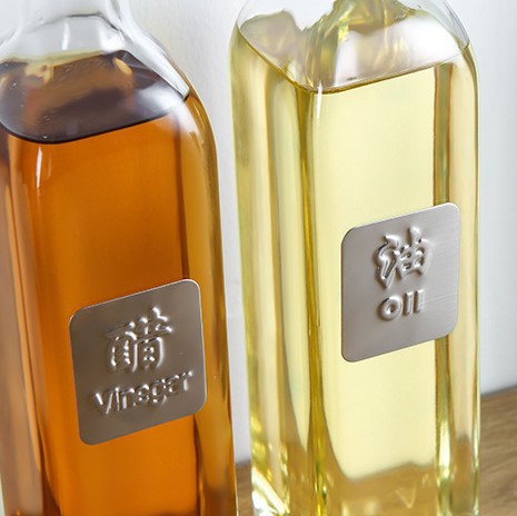 Los fabricantes venden botellas de aceite selladas a prueba de fugas, suministros de cocina, botellas de condimento, botellas de vinagre de salsa de soja de vidrio, LOGO imprimible