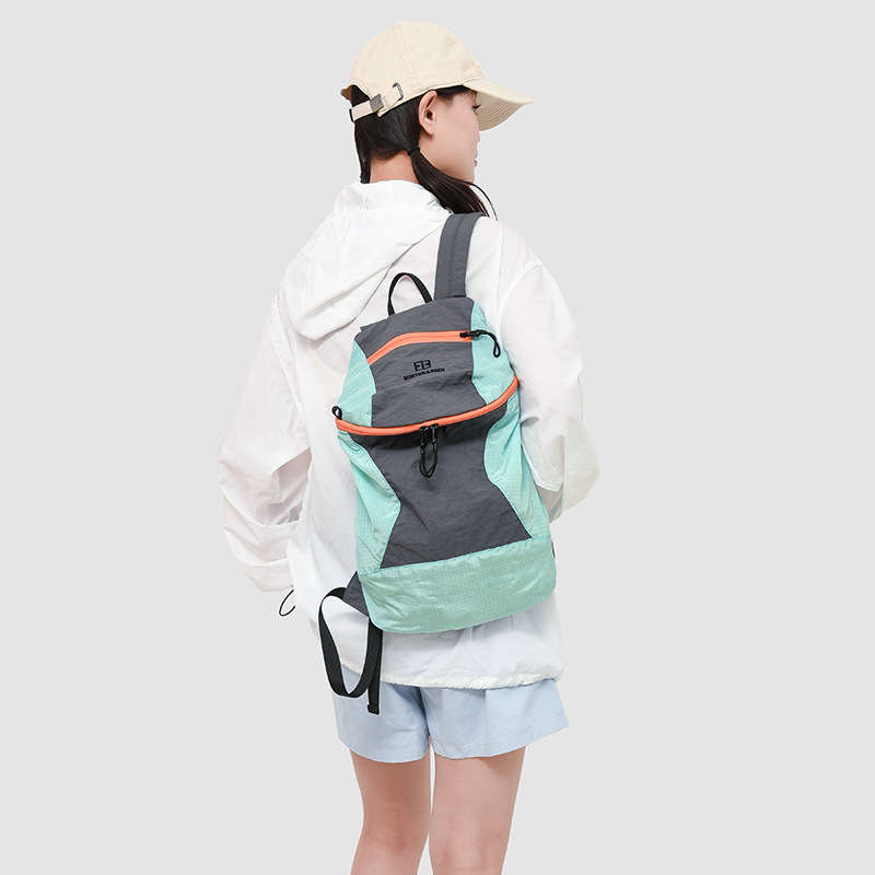 多巴胺撞色双肩包轻便斜挎女2025新款户外骑行徒步登山包旅行背包|undefined