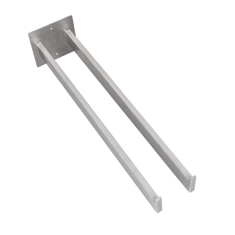 Toallero al por mayor varilla de toalla de acero inoxidable estante de almacenamiento de cocina de baño barra colgante estante de pared sin perforación transfronterizo