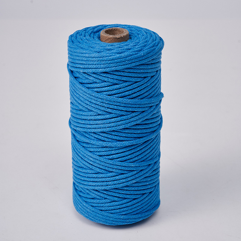 Cuerda de algodón con núcleo de 3mm, ropa de bricolaje, decoración de textiles para el hogar, cordón de algodón, cuerda tejida, tapicería de color, cuerda de algodón con corazón