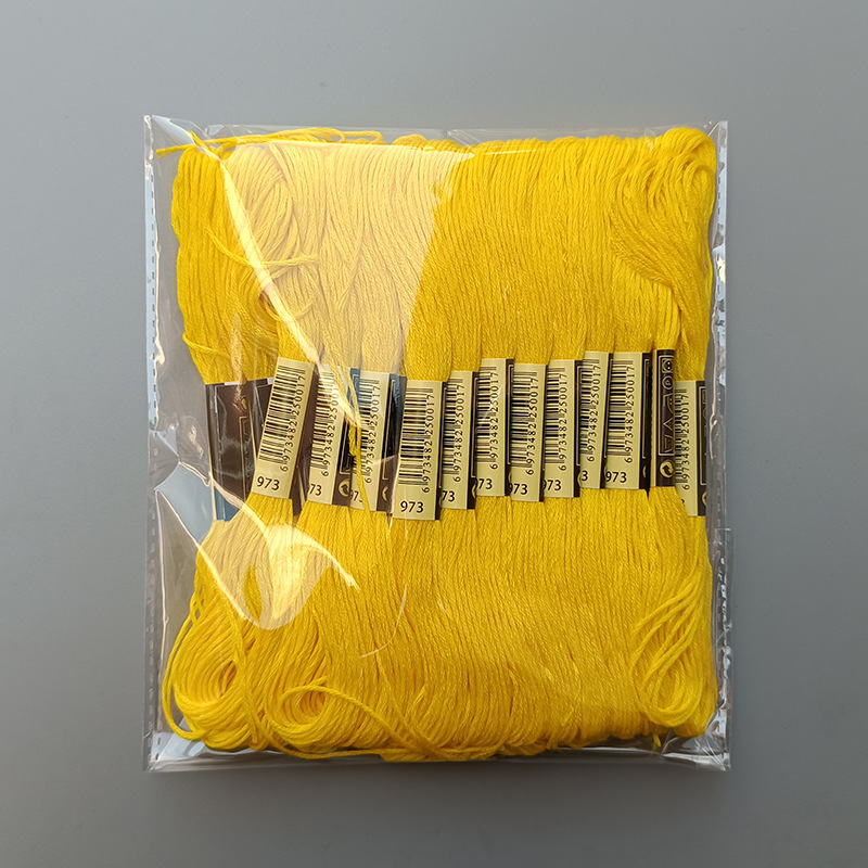 24 Pieces Cross-Stitch Embroidery Floss for Embroidery, Supply Set for Handmade Slippers and Clothes DIY Cotton Thread for Wholesale