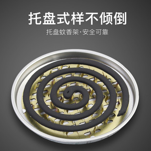 Fireproof Mosquito Coil Holder for Home Use, Stainless Steel Mosquito Coil Tray with Lid, Mosquito Coil Rack, Creative Ash Catcher Tray, Mosquito Coil Burner