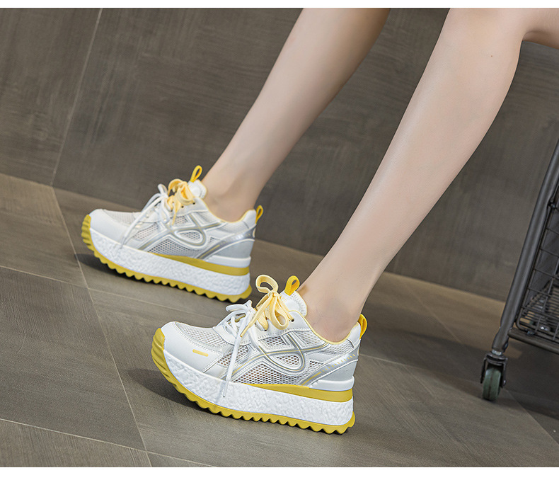 Giày sneaker nữ đế dày lưới thoáng khí phong cách thể thao — Xanh dương 5059, Tím 5059, Vàng 5059 chi tiết 24