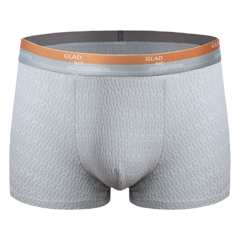 Ropa interior de algodón para hombre, cómoda, suave, de cintura media, transpirable, tipo burbuja, bóxers para hombre.