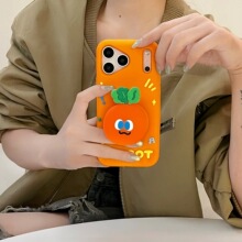 适用苹果17promax支架胡萝卜手机壳iPhone17/16/15/14/13立体防摔