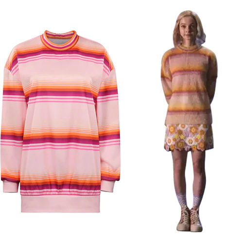 Wednesday Enid Sinclair Cosplay costume striped shirt costume Halloween carnival suit