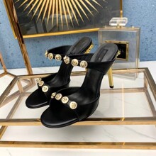 广州发货高品质一比一内外真皮越南泰国迪拜尼日利亚高跟凉鞋气质