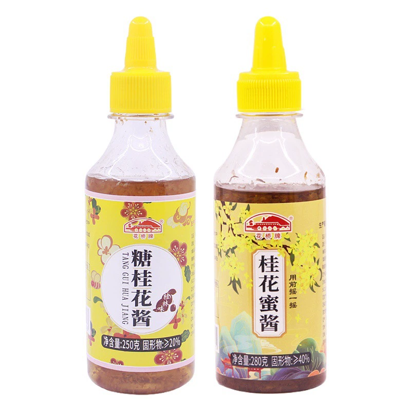 Huaqiao сахар сладкий османтус сладкий соус османтуса медовая мякоть съедобная медовая варенье выжимать сироп османтуса небольшая упаковка оптом