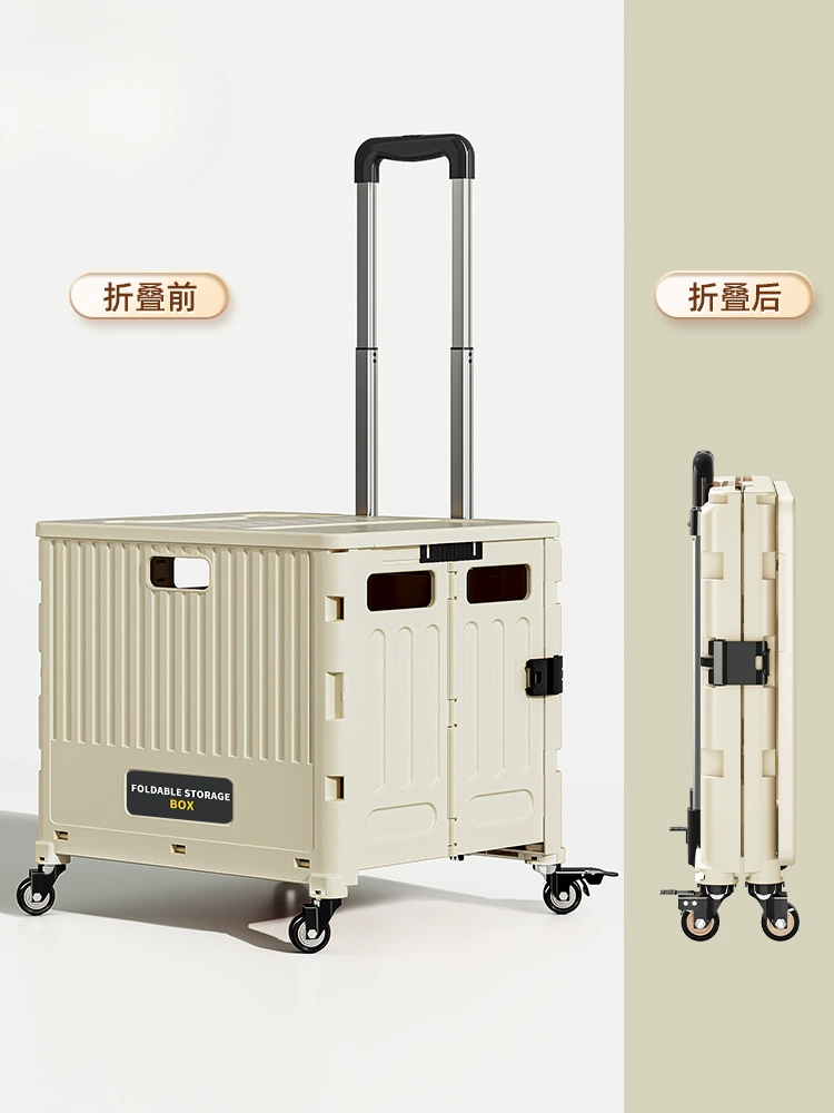 ✅ Складная легкая тележка для продуктов, бытового использования, перевозки посылок, подъема по лестнице, ручного тягового механизма.