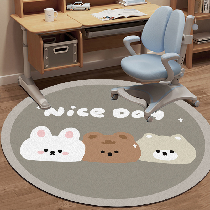 3 개의 아름다운 둥근 [가죽]]