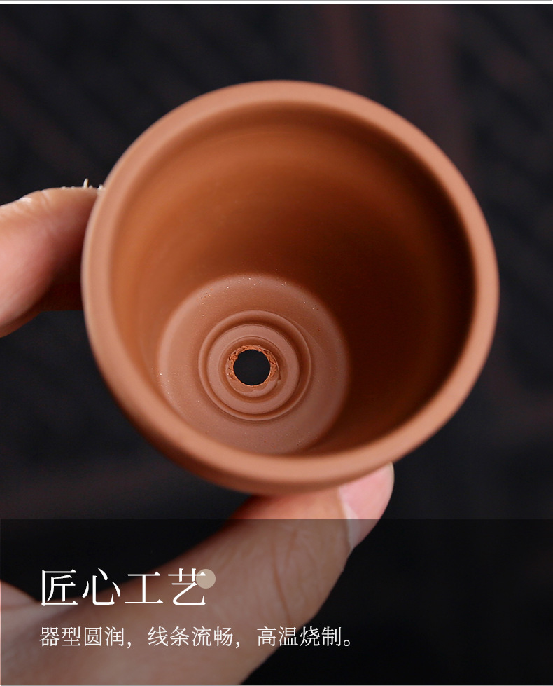 Purple Clay Navel Moxibustion Device Wuxu Large Portable Moxa Burner for Beauty Salons and Moxibustion Studios in use