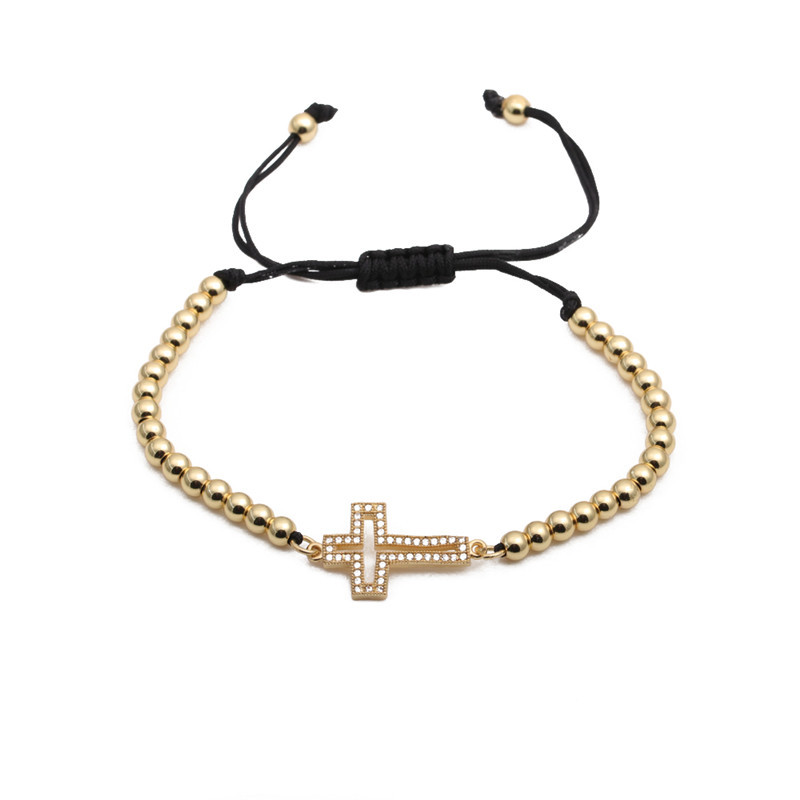 Fashion Micro-inlaid Zircon Cross Bracelet display picture 4