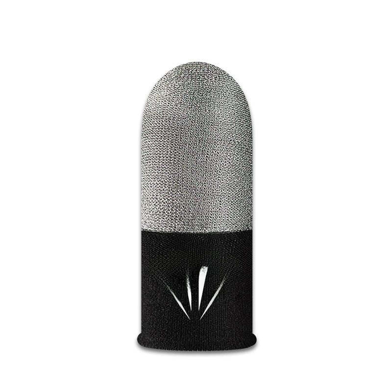 奢姿 E -sports game finger eats chicken fingers silver cloth fiber double -spelling ice -breathable anti -sweat skating mobile game finger set