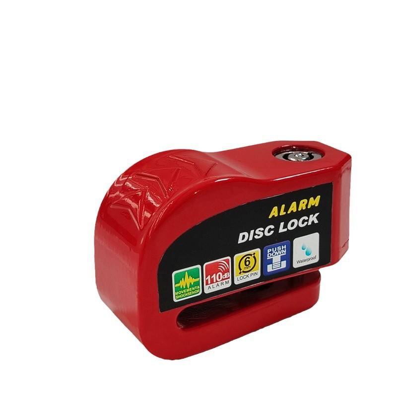 Alarma de aleación de bicicletas, bloqueo de disco de freno, bloqueo de alarma antirrobo de motocicleta, bloqueo de disco de freno universal para automóviles eléctricos de baterías image 6