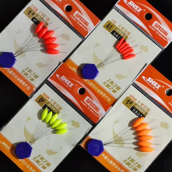Sanxin Seven-Star Floating Fluorescent Floating Sanxin Floating Fishing Gear Traditional Fishing Cylindrical Streamlined Fully Closed High Sensitivity