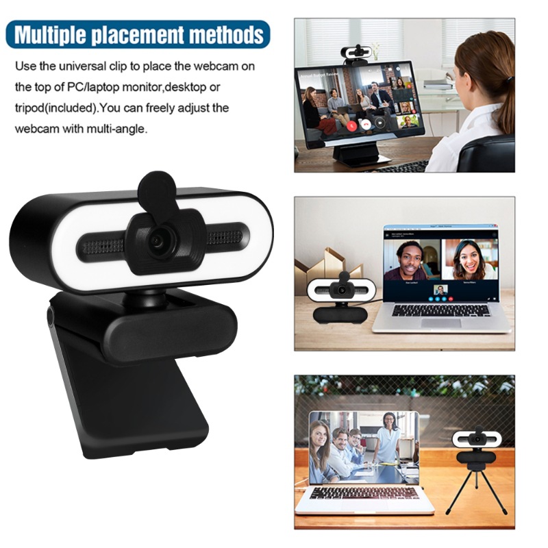 4K live streaming computer camera high-definition conference online course USB plug-and-play microphone all-in-one desktop laptop wholesale