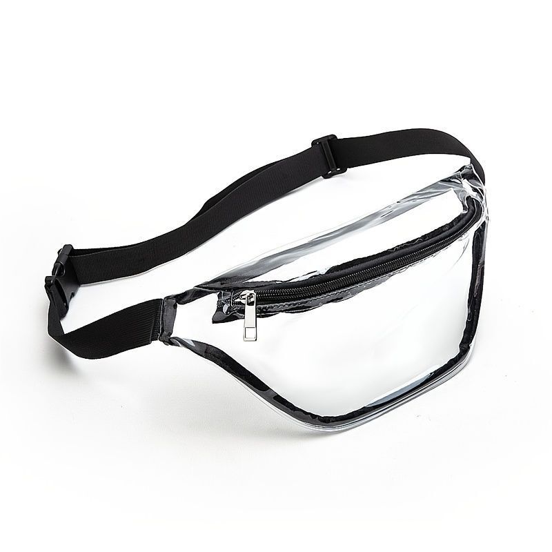 Cross-Border New Pvc Transparent Waterproof Sports Waist Bag for Men and Women Adjustable Shoulder Strap Chest Bag Simple Outdoor Waist Bag Cross-Border New Pvc Transparent Waterproof Sports Waist Bag for Men and Women Adjustable Shoulder Strap Chest Bag Simple Outdoor Waist Bag