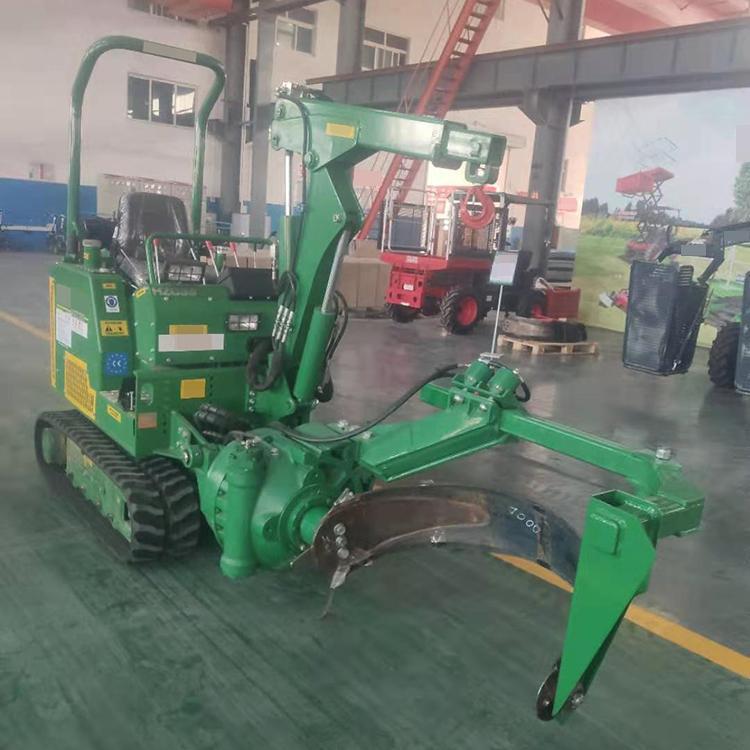 Cuchillo de arco circular portátil excavadora de árboles para plantación de árboles paisajísticos excavadora móvil