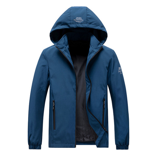 Men's Cross-border New Jacket Spring and Autumn Season Thin Casual Outerwear with Hooded Detachable Sport Top Fashion