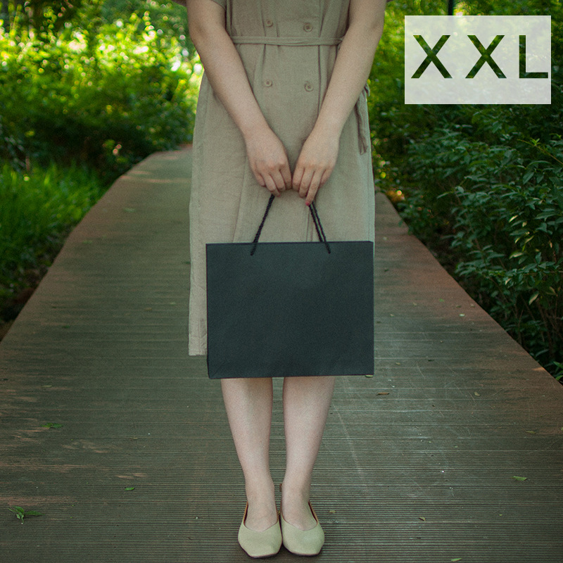 Retro simple bolsa de papel Kraft caja de regalo horizontal bolsa de papel ropa Regalo De vacaciones bolsa de regalo Portátil Bolsa de embalaje