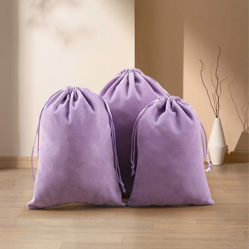 Bolsa de terciopelo de boca de Shu Corea tira de la cuerda Corea del Sur joyas de regalo de color para recibir pequeñas bolsas de tela engrosadas bolsas de regalo de joyas