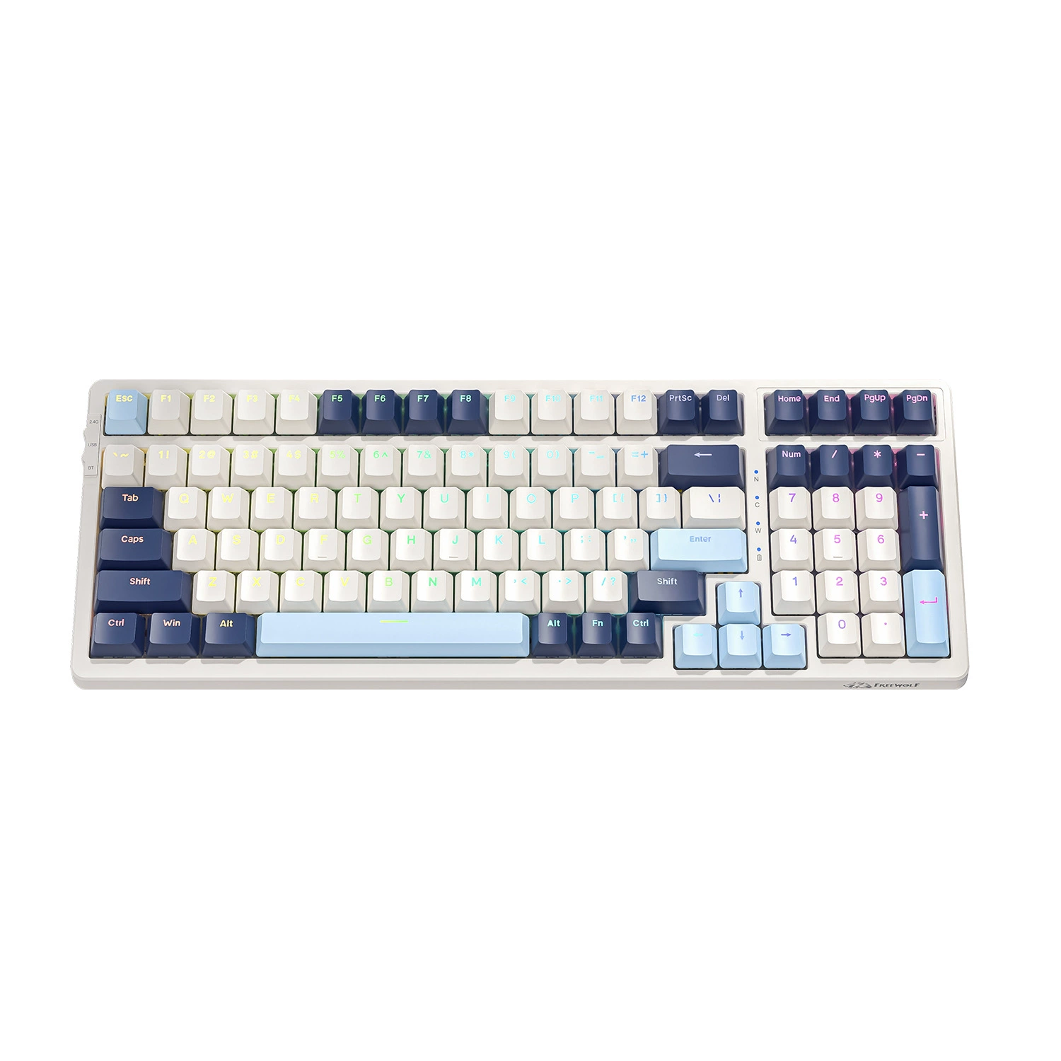 K8 mechanical keyboard wired wireless Bluetooth three -mode hot plug -in mixed -colored keycap e -sports game computer office