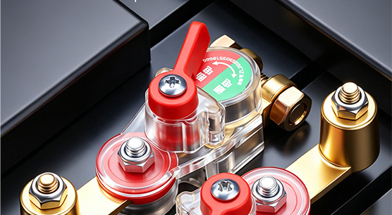 Cross-border, universal positive and negative terminal, high-quality, new model, manual brass thickened battery disconnect switch for cars, designed to prevent battery drain