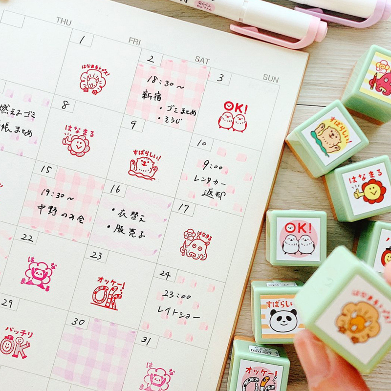 【浸透印章】日本KODOMO NO KAO 浸透印章-迷你贴图