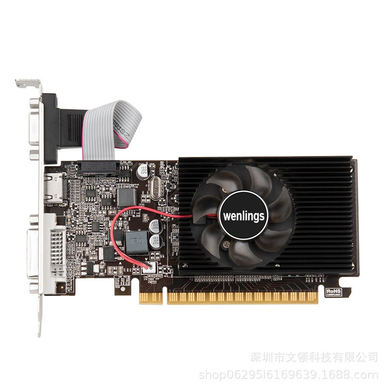 Всецельный GT610 2G DDR3 мини промышленный контроль все-в-одном маленький корпус видеокарта реальный 2G ПК компьютер независимая игра