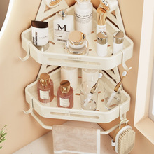 卫生间吸盘三角置物架浴室转角洗漱台洗手间壁挂墙上厕所收纳架子