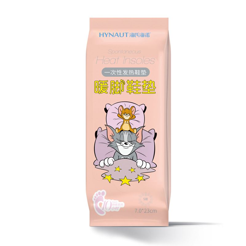 Haishi Hainuo 일회용 발열 깔창(230개 모델, 2개, 사이즈 35-38에 적합) 5봉지/팩 - 1팩