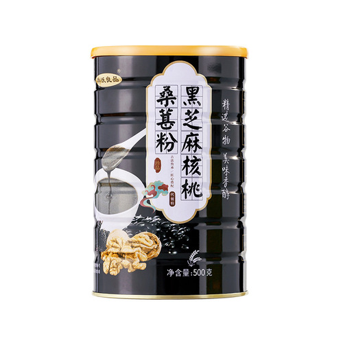 Black Sesame and Walnut Mulberry Meal Replacement Powder Breakfast Ready-to-Eat Black Sesame Walnut Mulberry Powder Wholesale