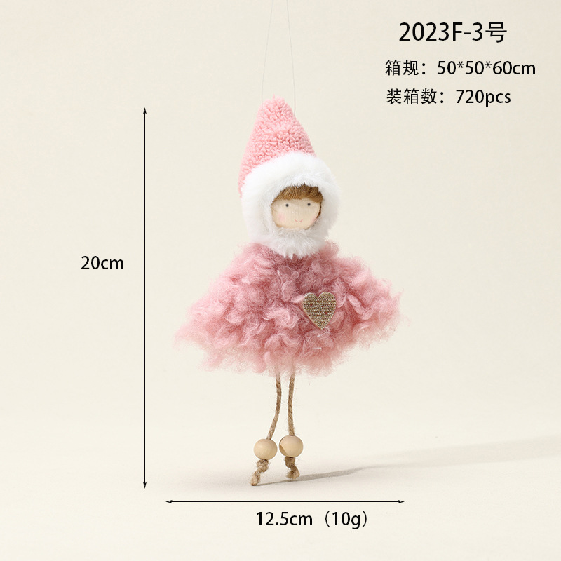 Ventas transfronterizas en caliente nuevos ángeles muñecas de peluche ángeles pequeños colgantes de Navidad decoraciones de árbol de Navidad niña image 38