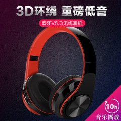 海外で人気の立体サラウンドサウンドヘッドホン、折りたたみ収納、カード挿入、パソコン対応、マルチモードイヤホン