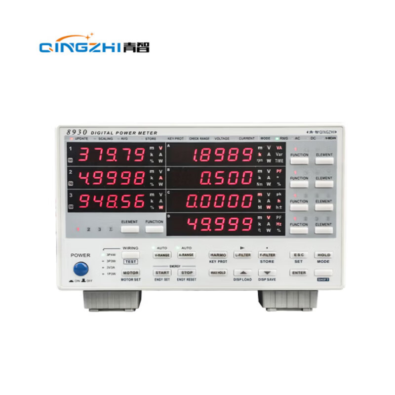 青岛青智 三相数字功率计 三相电参数测量仪 8930
