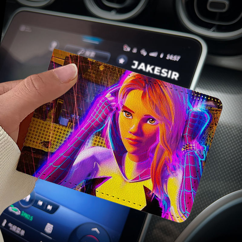 Spider-Man universo de navegación Licencia de Conducir cubierta protectora dos en uno Licencia de Conducir vehículo de motor Licencia de Conducir cubierta de cuero alta apariencia