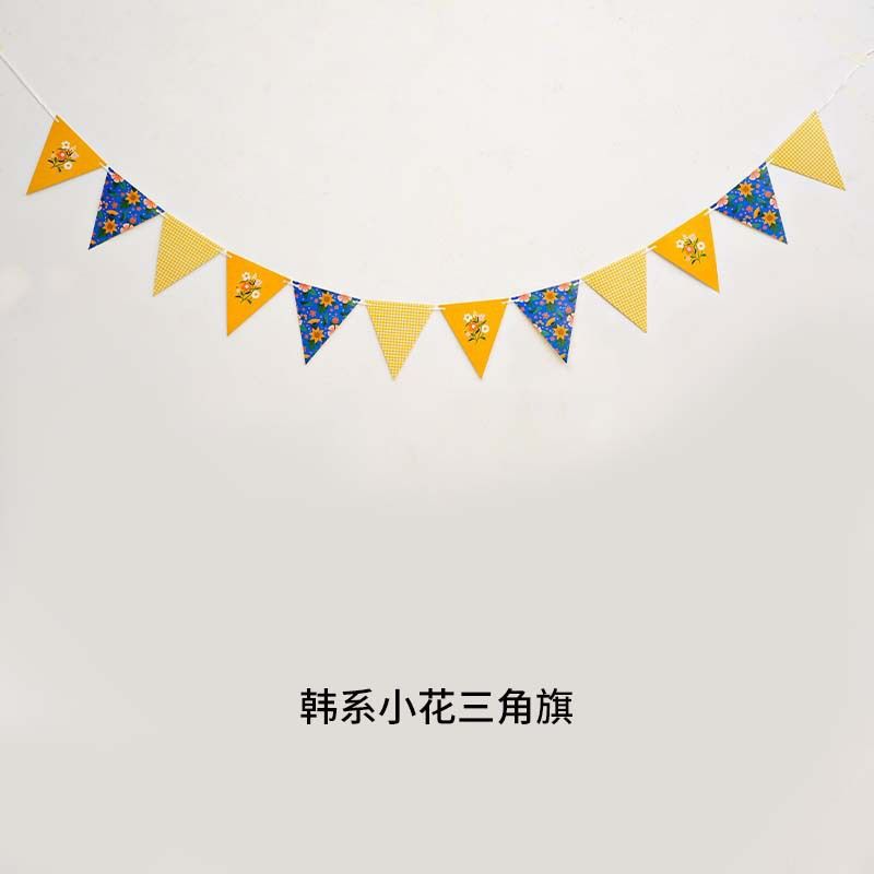 Feliz cumpleaños tira de la bandera para niños decoraciones de cumpleaños bandera de cola de pescado inglesa estampada bandera de dibujos animados