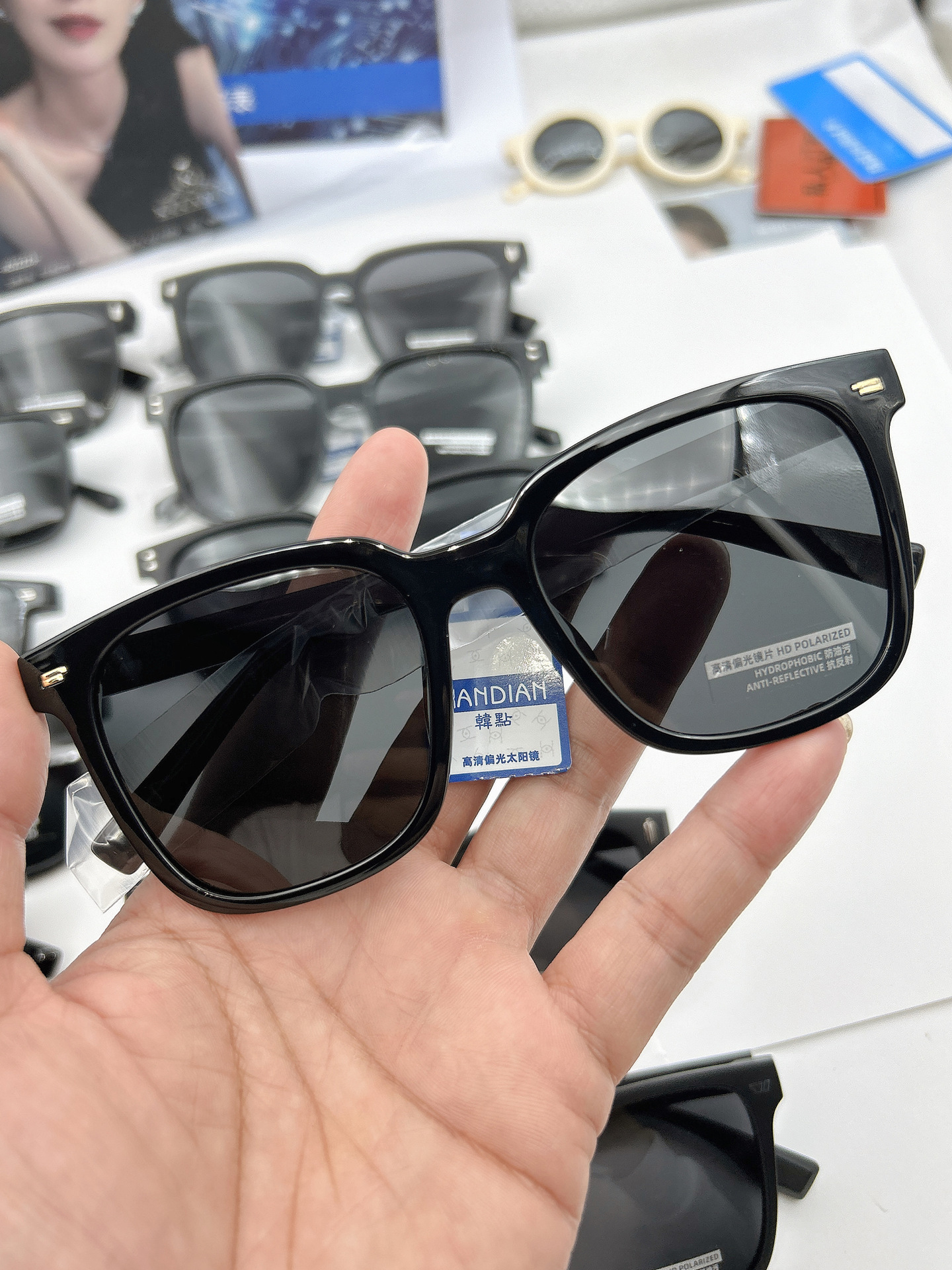 Koreanische Sonnenbrillen UV-Schutz Reisesonnenbrillen polarisierte Damensonnenbrillen Harzsonnenbrillen modische Sonnenbrillen neue hochauflösende Fahrrad-Polarisierungsbrillen