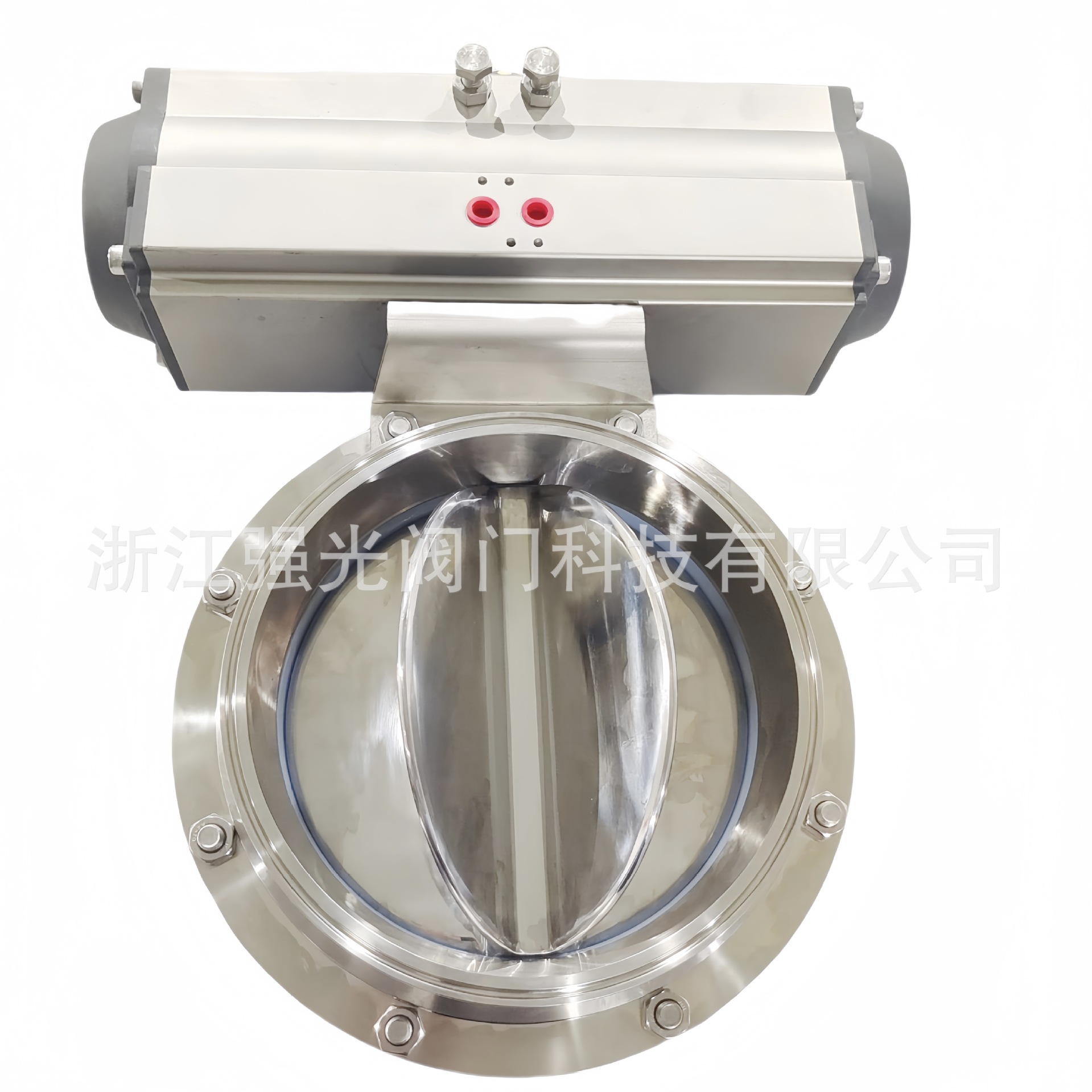 卫生级食品级不锈钢气动星型阀，食品级不锈钢气动星型蝶阀，快装