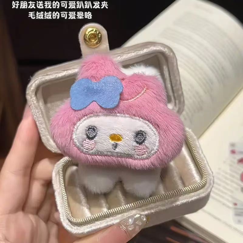卡通三丽欧可爱kt猫咪发夹超萌公仔玩偶侧边刘海夹百搭发饰批发|undefined