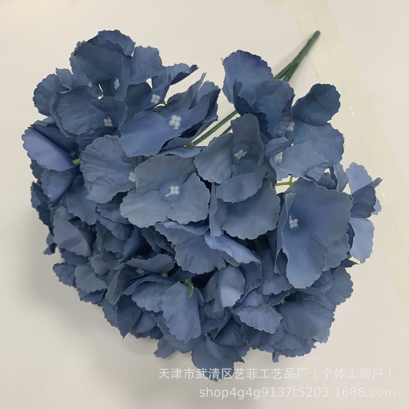 仿真花束5头无叶绣球婚庆假花路引装饰外贸跨境仿真绣球假花家居|undefined