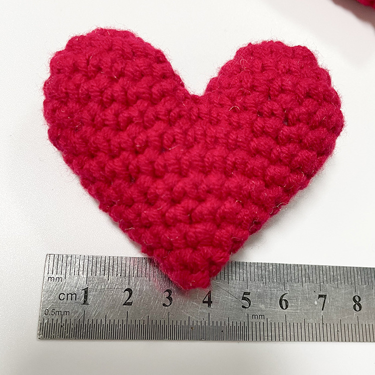 30g Weight Bag Pendant, Keychain Classification 1 Piece Quantity Daily Occasion yarn Material Heart Shape Pattern Unisex Gender Simple Style, Classic Style Style Heart Shape Women's Shoes Yarn 1