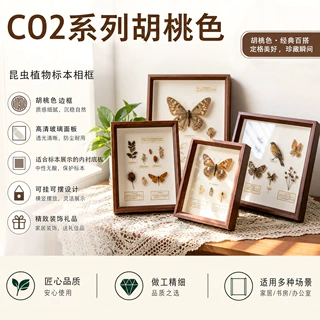工厂直发中空相框空框胡桃木色摆台办公室书桌励志摆件A3相框