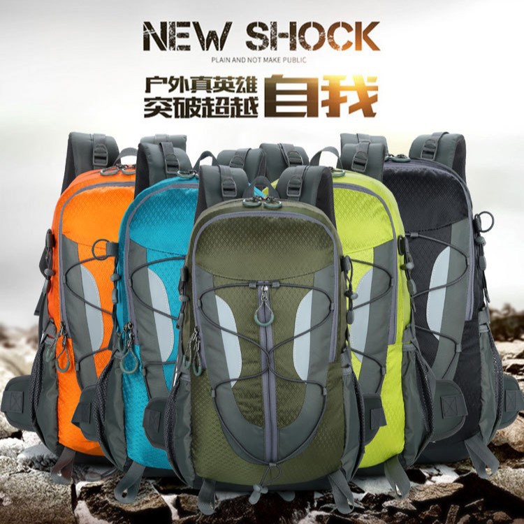 Bolso de montañismo al aire libre personalizado con logotipo, bolso de camping multifuncional, mochila deportiva al aire libre de gran capacidad antisalpicaduras de agua