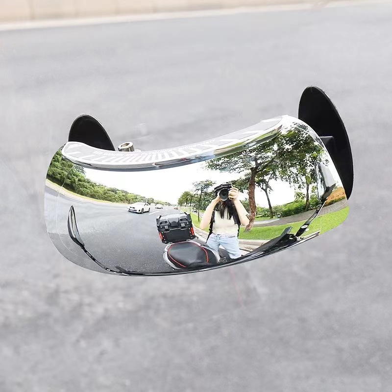 Electric motorcycle universal modified wide-angle mirror rearview mirror panoramic blind zone vespa reflector raised small windshield