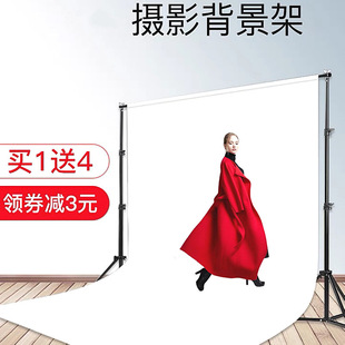 Photography and Video Selfie Background Cloth Bracket Can Lift the Model Anchor Live Broadcast Background Stand