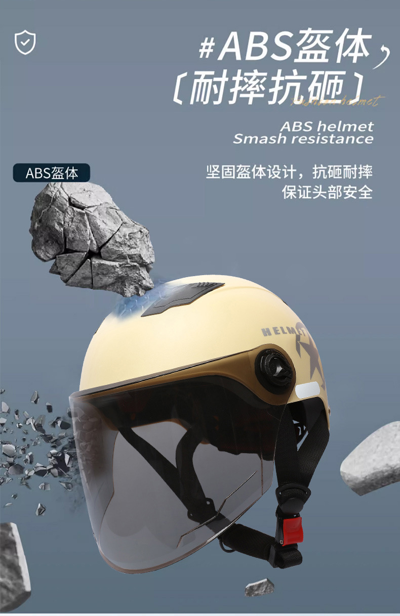 3C Certified Electric Vehicle Helmet, Motorcycle Safety Helmet, Cycling Half Helmet, Protective Commuter Helmet, Anti-Uv