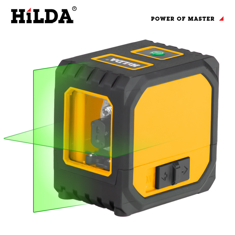 Nuevo Nivel Láser con Batería de Litio, Medidor de Nivel de Luz Potente, Proyector de Línea Láser Recargable para Exteriores, Autonivelante