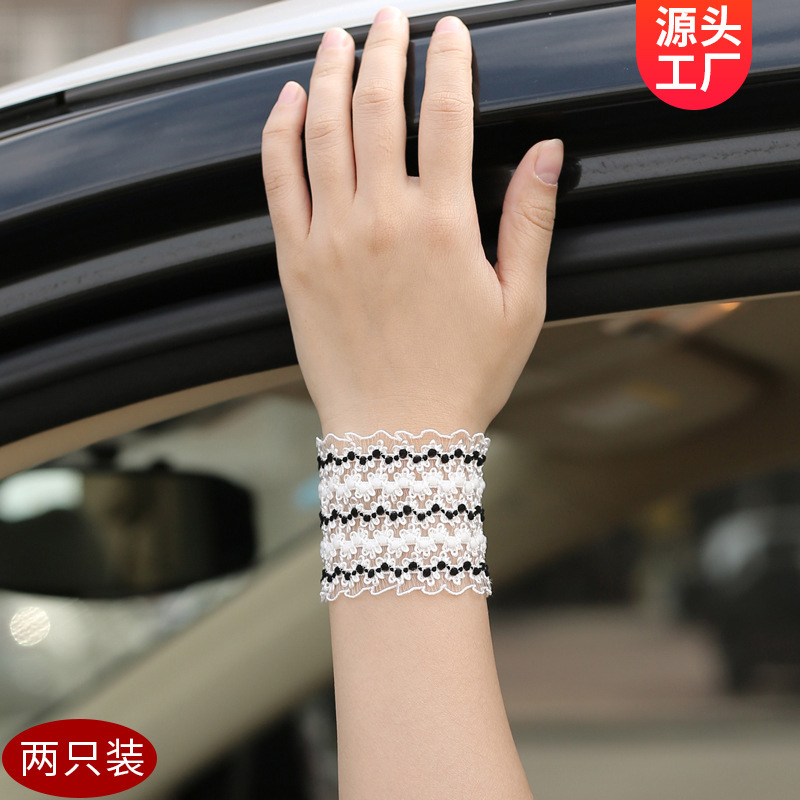 Factory direct lace cuff wrist fairy wristband lady scar cover fake sleeves live accessories wholesale