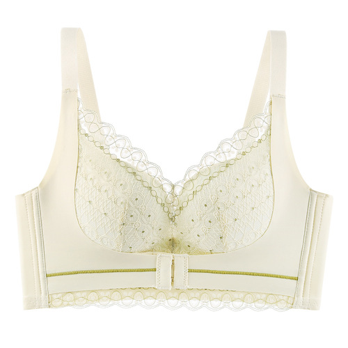 Front-button adjustable underwear for women, pull-up, push-up, comfortable and push-up, no wires, large breasts, small breasts, warm bra